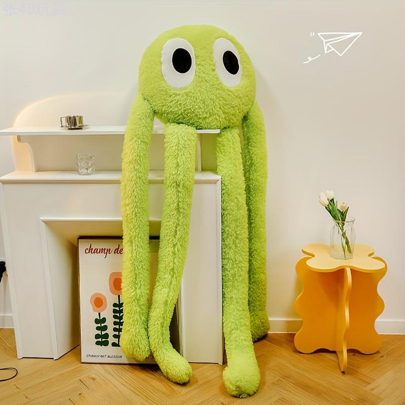 35.4-inch cute long-legged octopus doll pillow, stuffed animal comfort doll, plush toy cartoon decoration, birthday gift & holiday gift