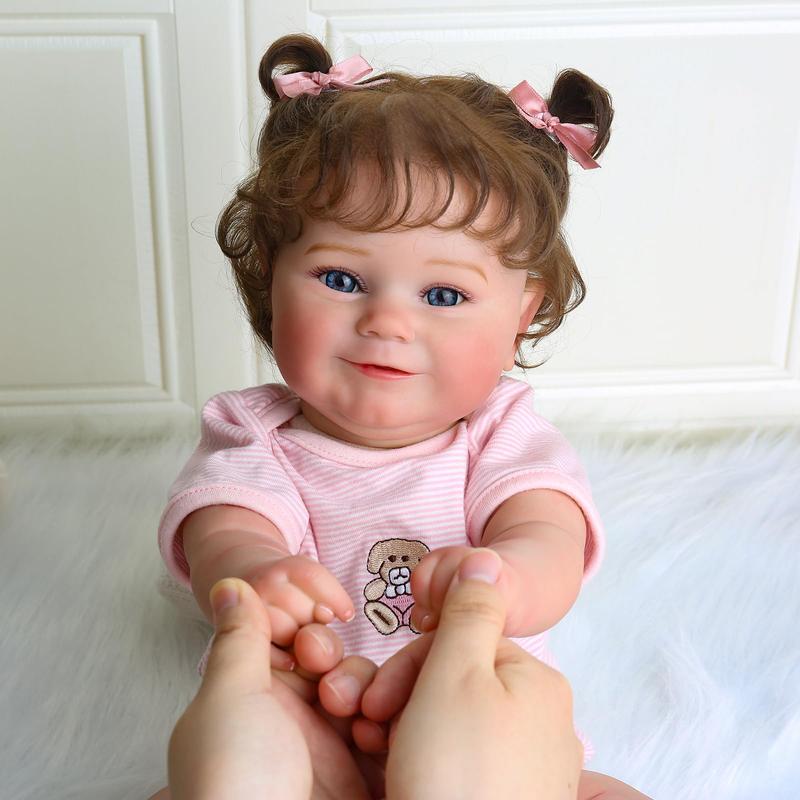 Wooroy Reborn Doll - Birthday Gift, Christmas Gift, Gift Ideas, 20 Inch Realistic Newborn Lifelike Real Baby Dolls That Look Real Soft Vinyl and Cloth Body Doll Gift for Kids Age 3+, girl dolls, Reborn Baby Dolls