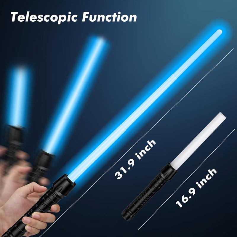 The Chosen One Lightsaber Gift for Him, 2 in 1 Dual Saber with Sound Christmas Present For Father, Husband, Boyfriend