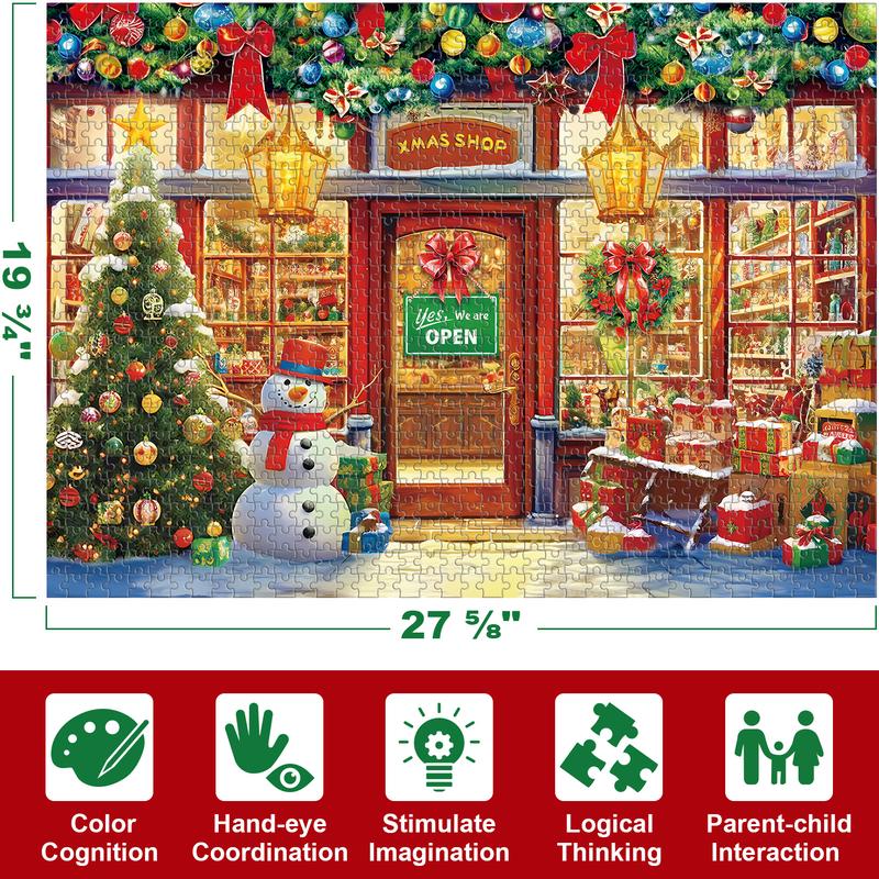 Puzzle Advent Calendar 2024, 1000 Piece Puzzle for Adults Christmas Advent Calendar, 24 Days Christmas Countdown Jigsaw Puzzles Holiday Family Game Gifts