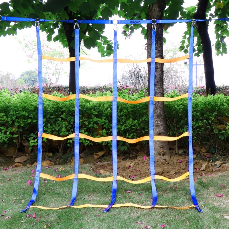 6.3 x 4.9Ft Ninja Net Climbing Cargo Net Rope Ladder For Kids Outdoor Toys