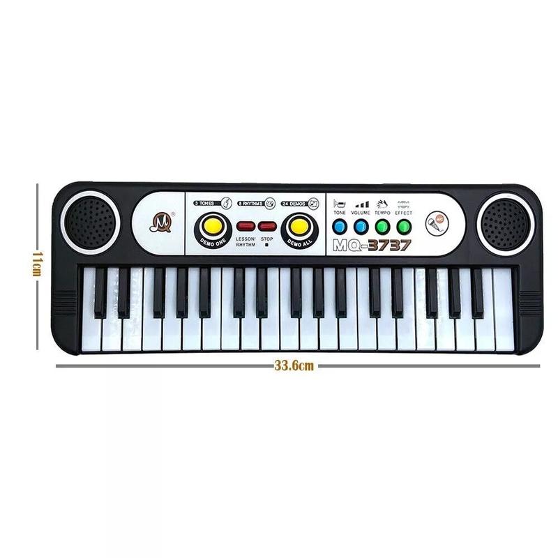 37 Key Portable Electronic Piano Keyboard Piano +Mic Music Educational Toy piano