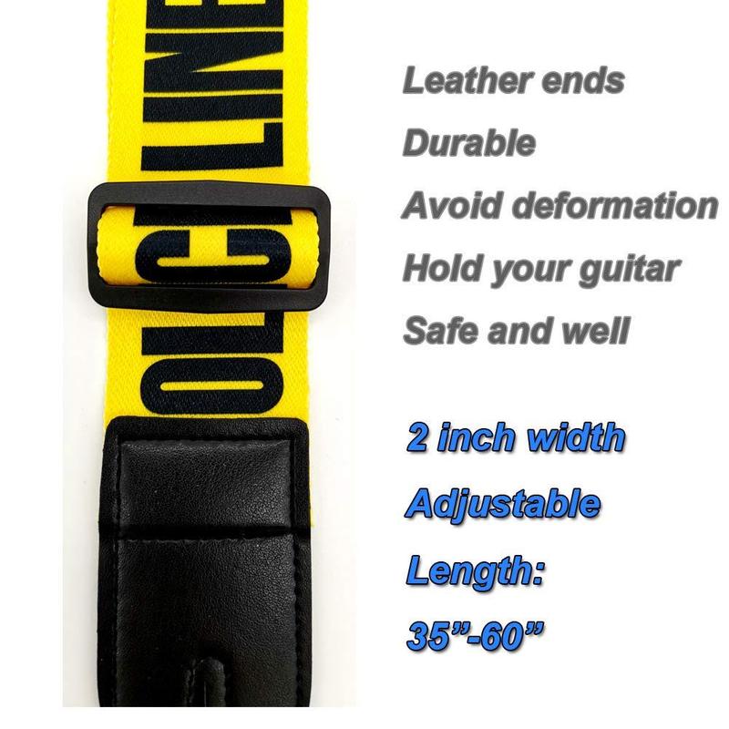 Soft Guitar Strap, 1 Pair Strap Locks & 5 Counts Guitar Picks & 1 Count Hold & 2 Counts Washers, Electric & Acoustic Guitar Strap Accessories