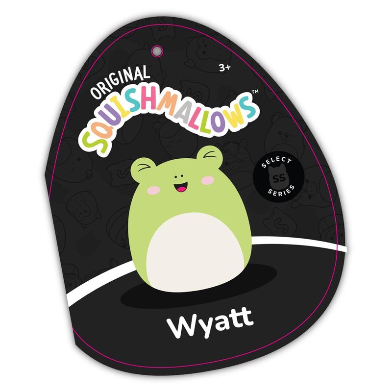 Squishmallows Plush Toy: Wyatt, Green Laughing Frog, 12-Inch, Select Series, Ultrasoft Stuffed Animal Toy, Adorable, Cozy and Comfortable