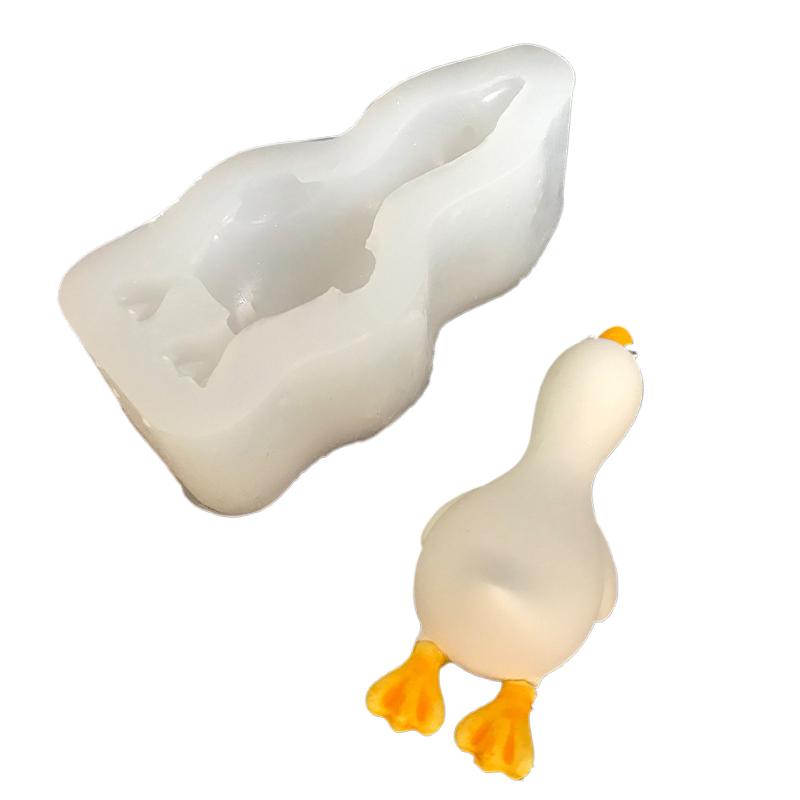 3D Cute Duck Form Silicone Mold DIY Scented  Plaster Soap Resin Mould Handmade Baking Chocolate Cake Molds Home Decor Gift