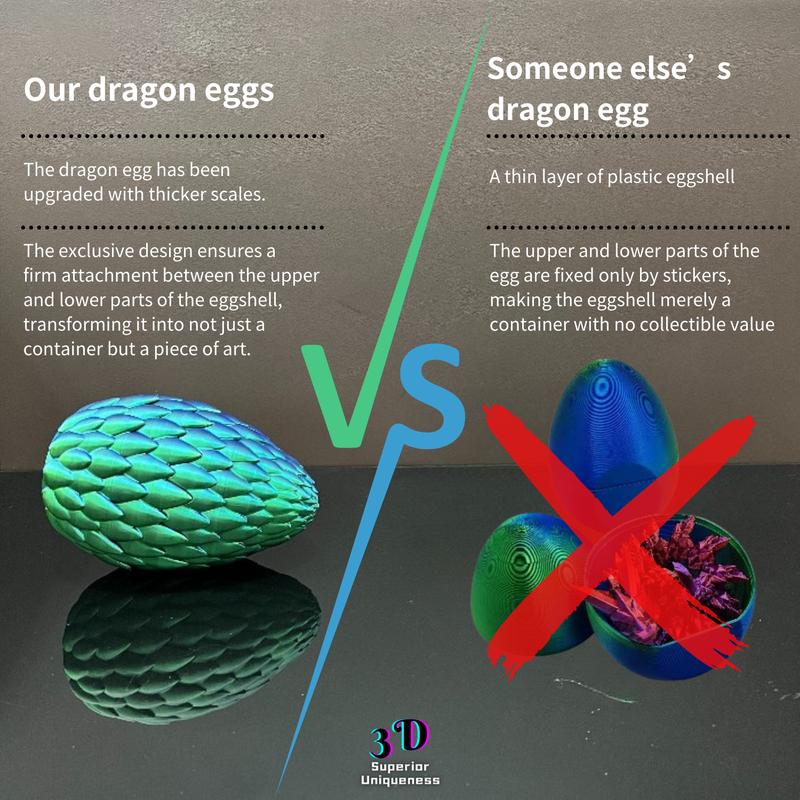 3D Dragon Egg - Year of the Dragon,ADHD, figurines, hobby collections.