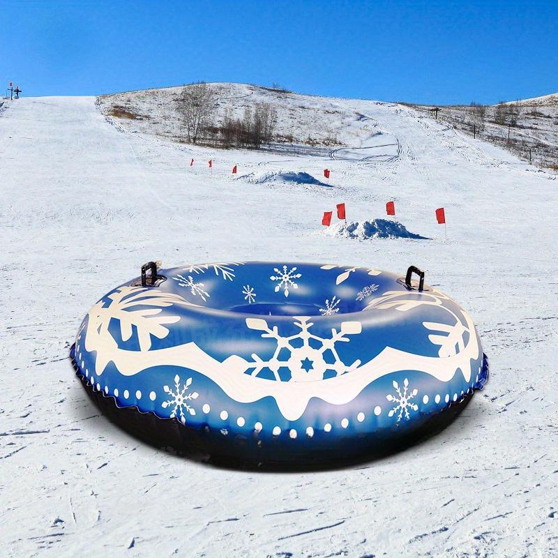 Inflatable Snow Tube, Inflatable Snow Sled with Handle, Winter Outdoor Sledding Tube, Snow Tube for Outdoor Sledding, Winter Sports Equipment