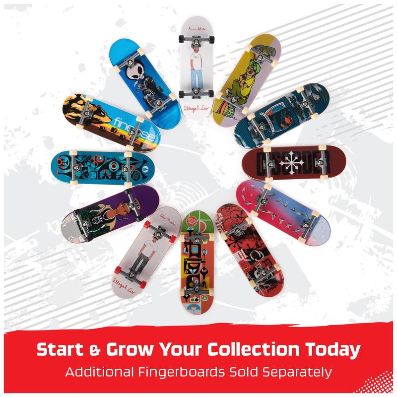 Ultra DLX Fingerboard 4-Pack, Real Skateboards, Collectible and Customizable Mini Skateboards, Kids Toys for Ages 6 and up