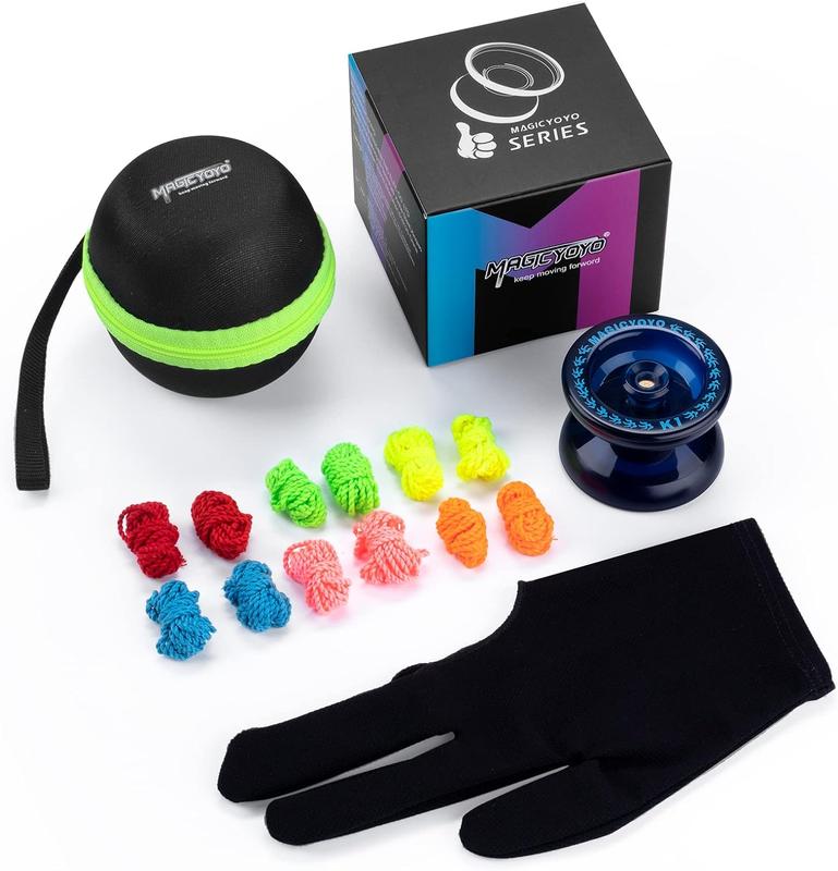 MAGICYOYO Responsive YoYo K1-Plus with Yoyo Bag + 12 Yoyo Strings and YoYo Glove Gift for Kids Beginners