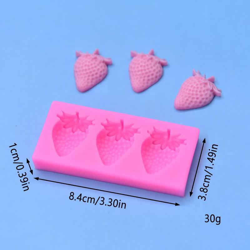 Strawberry Shaped Silicone Mold, DIY Candle Soap Making Mold, DIY Candle Soap Making Tool, Soap Making Accessories