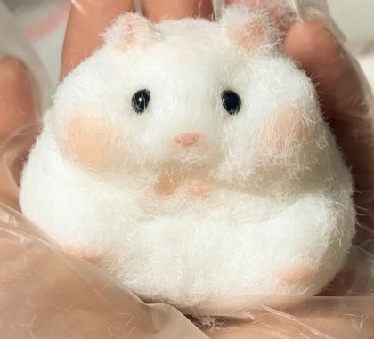 Cute Pet Hamster Squeezejoy Plush Stress Relief Toy: Popular Among Students and Girls, Soft Silicone Slow Rising Ball