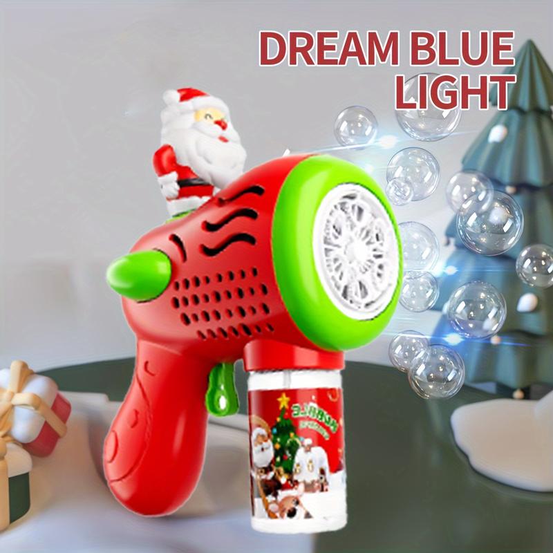 Santa bubble machine christmas party great gift for kids bubble blaster