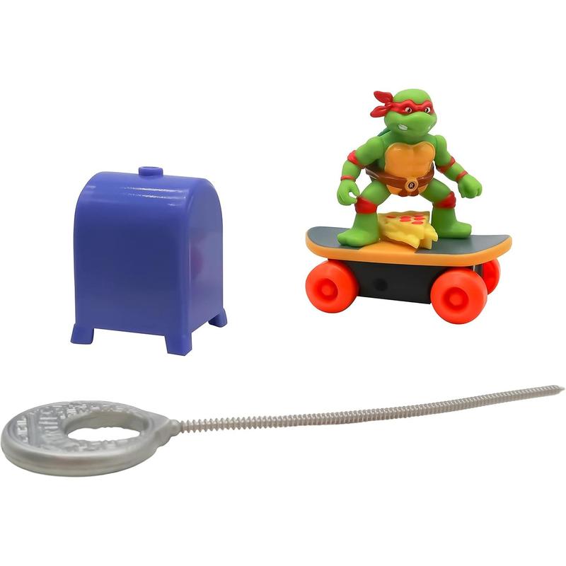 Teenage Mutant Ninja Turtles Switch Kick Skaters Pack of 4 - Gyro Self-Stabilizing Rip-Cord Powered Skateboard Toy – Gift, Stock Stuffer for Ages 3+