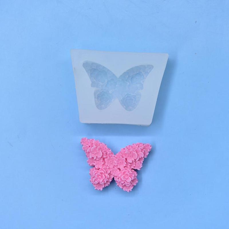 Flower Butterfly Shaped Silicone Mold, Floral Butterfly Silicone Soap Mold, DIY Candle Mold Soap Making Mold, Candle Making Tool