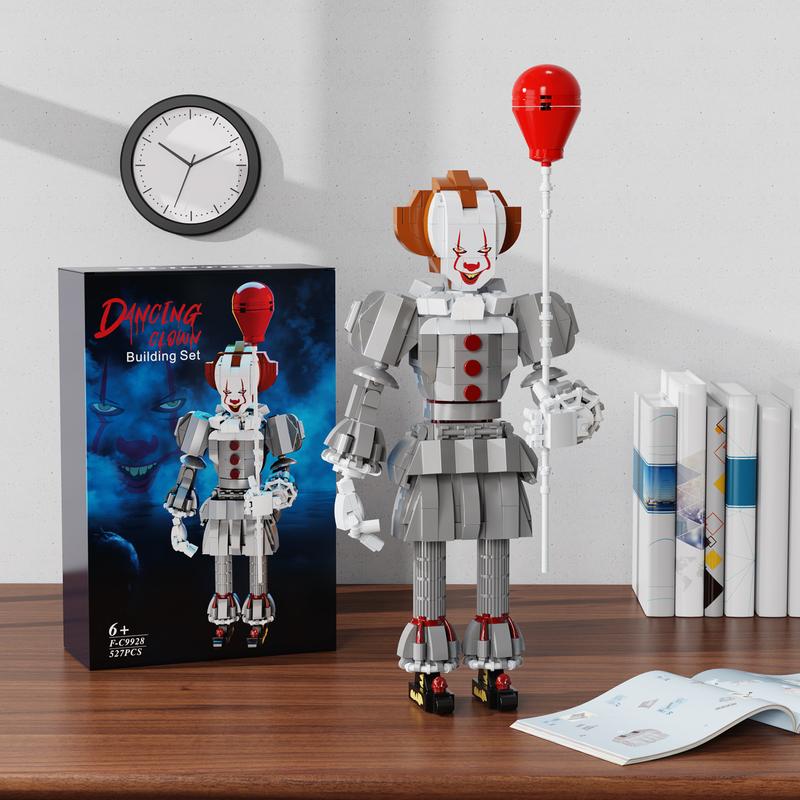 Horror Clown Pennywise Building Blocks Set, Perfect Halloween Toys and Gifts for Fans and Kids (527 pcs)