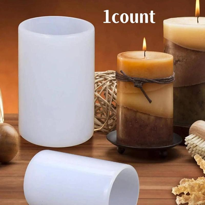 Cylindrical Candle Mold, Silicone Candle Making Mold, Candle Making Too, Pillar Candle Resin Molds Epoxy Resin Casting Molds DIY Scented Candles, Wax, Soap