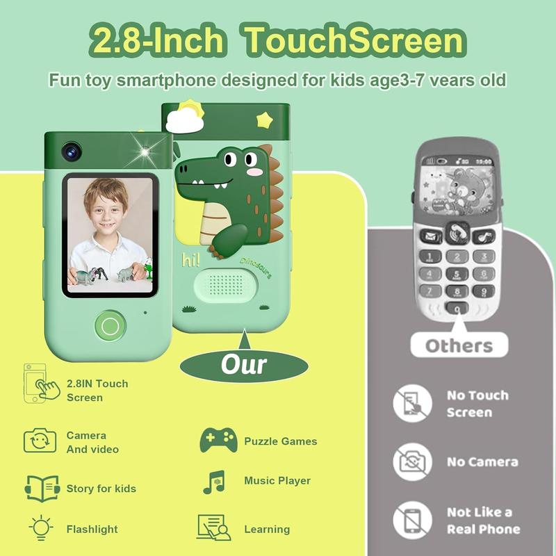 Christmas gift Kids Smart Phone for Boys, Kids Phone for Boys 5-7 8-12 Year Old Christmas Birthday Gifts for Kids Touchscreen Toddler Learning Play Toy