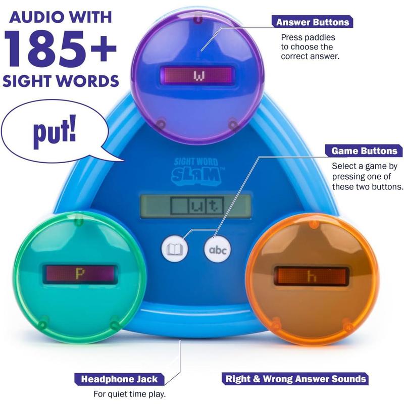 Educational Insights Sight Word Slam - Electronic Learning Games for Kids 5+, Sight Words Games for Kids, Word Games Classroom Must Haves