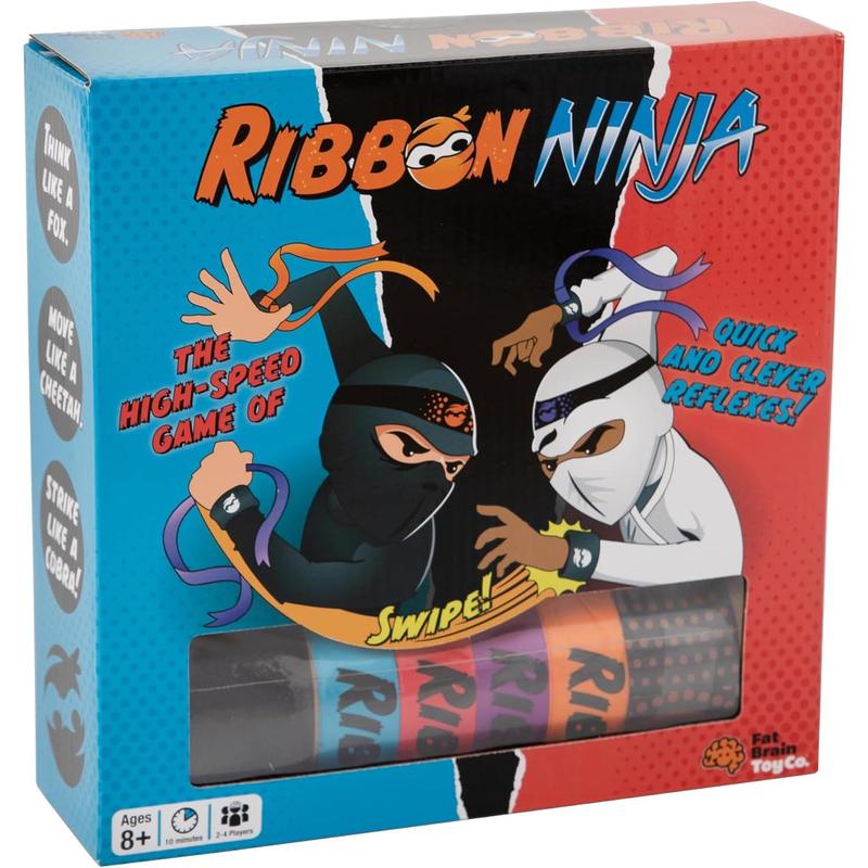 Fat Brain Toys Ribbon Ninja - Active, Ribbon-Snatching Party Game, Kids & Teens