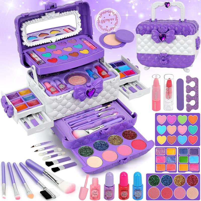 Christmas Gift for Kids Makeup Kit for Girls Toys, Makeup Toys for Girls Washable Makeup Princess Make Up Toy for Girl