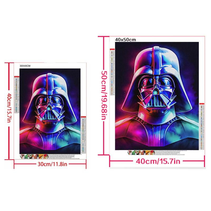 Disney Star Wars Darth Vader Pattern DIY Diamond Arts Colorful Painting Kit without Frame, DIY 5D Diamond Arts Colorful Painting Kit, Wall Art Decor for Home