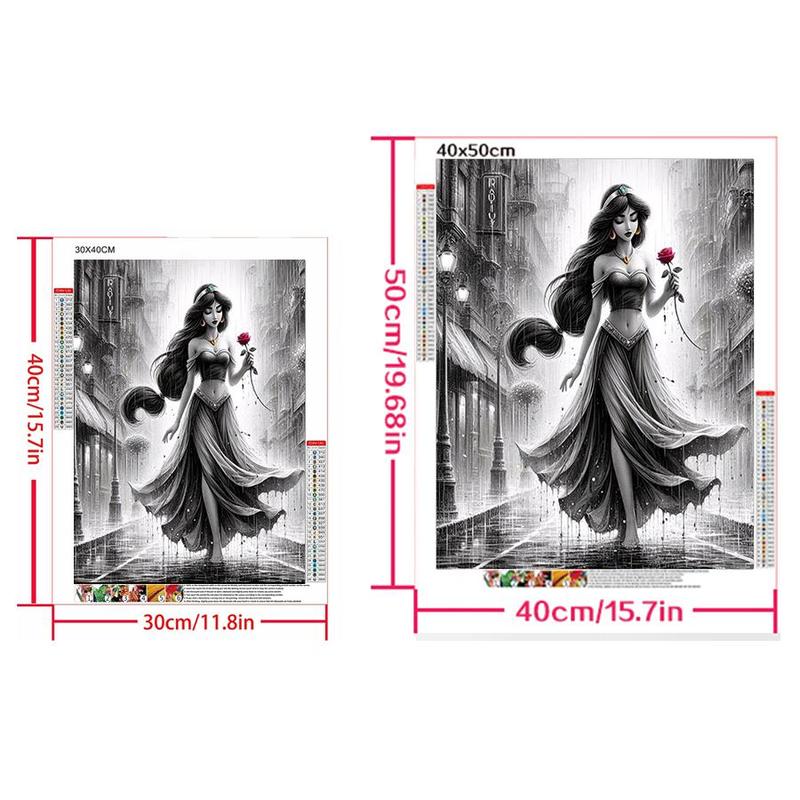 Disney Princess Pattern DIY Diamond Arts Colorful Painting Kit without Frame, DIY 5D Diamond Arts Colorful Painting Kit, Wall Art Decor for Home