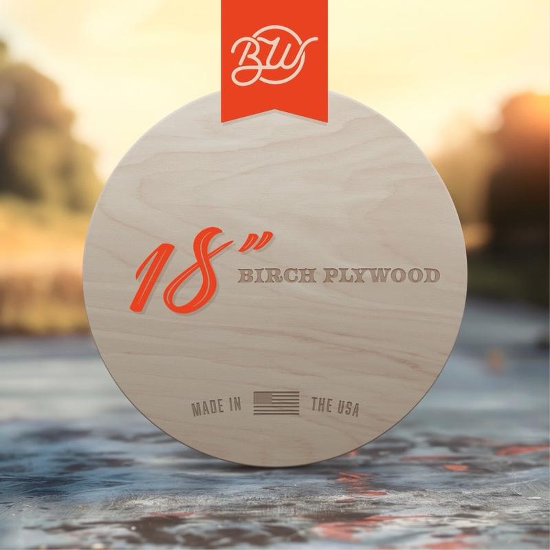 20 pack of 18inch BIRCH PLYWOOD ROUNDS