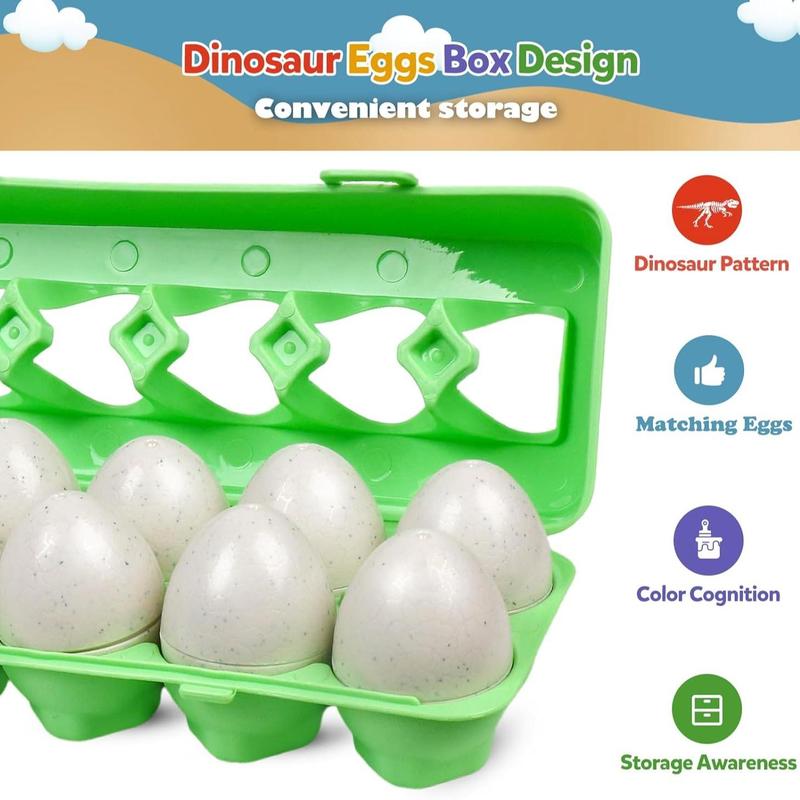 Christmas Matching Eggs Toy (1 Set), Color Shape Recogition Sorter Puzzle, Educational Fine Motor Skill Montessori Gift for Kids