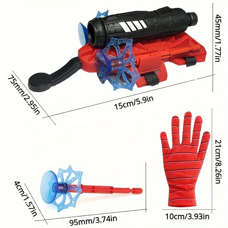 Superhero Role Play Spider-Shooter Toy, Interactive Game, Soft Projectile Launcher, Suitable for Ages 3-6, Red, with Pretend Play for Kids, for Halloween, Christmas Gift