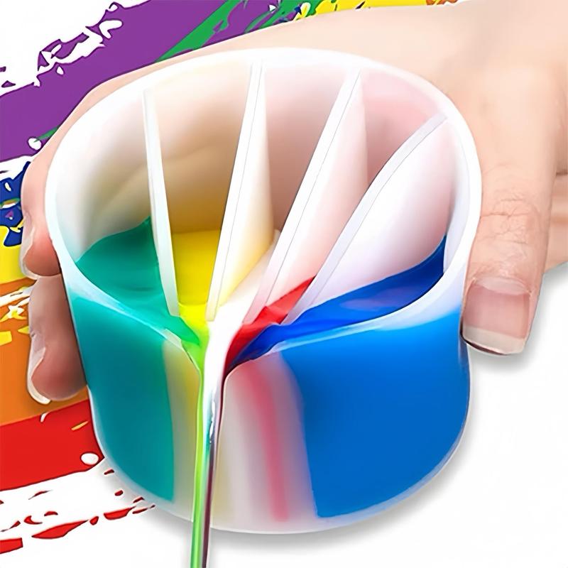 Multi-grid Silicone Color Mixing Cup, 1 Count DIY Crystal Epoxy Resin Mold, Handmade Tool for Home Decoration