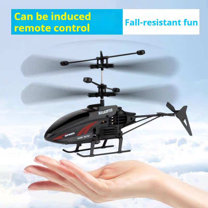 Mini Rc Helicopter With Tntelligent Induction Remote Control Helicopter Red