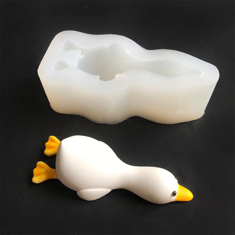 3D Cute Duck Form Silicone Mold DIY Scented  Plaster Soap Resin Mould Handmade Baking Chocolate Cake Molds Home Decor Gift