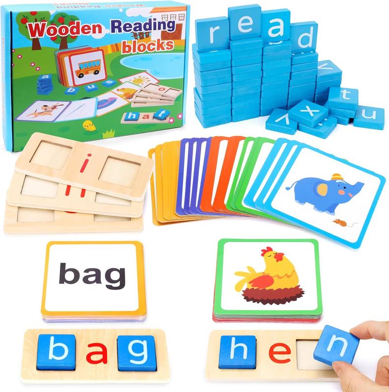 Kids Educational Learning Toys for 3+ Year Old Kindergarten, Sight Words Games-Letter Flash Cards for Toddlers Kid Age 3-8 Years Preschool Learning Activities Toys Gifts