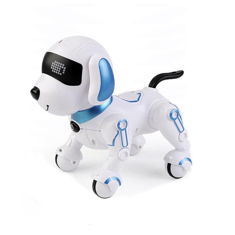 Interactive Remote Control Robot Dog Toy, RC Robot Dog Can Dance, Sing and Tell Stories Interactive Toy, Intelligent Enlightenment Robot Dog for Summer Gift