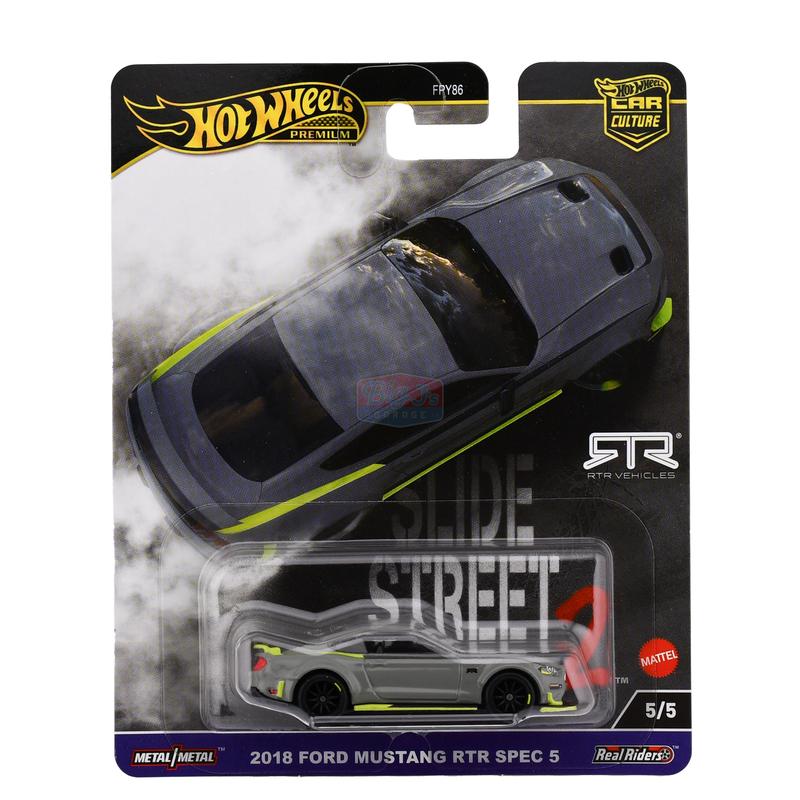 2024 Hot Wheels Slide Street 2 2018 Ford Mustang RTR Spec 5