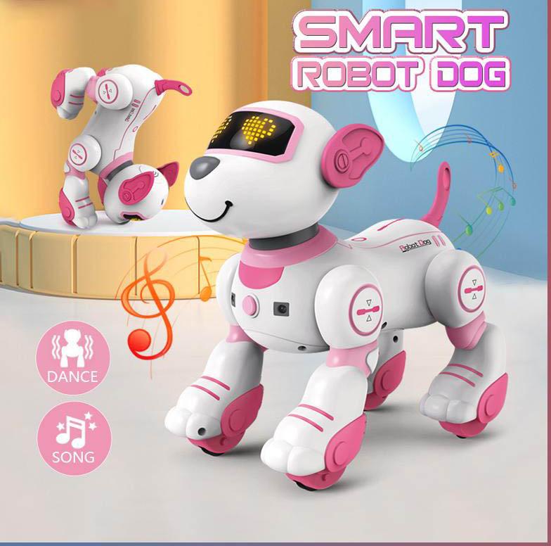 Remote control  robot dog,  robot dog children's toys,  children's toys, USB  electric remote control robot pet, programming stunt dog, fidget toys Montessori toys, children's gifts   Robot Dog Toy