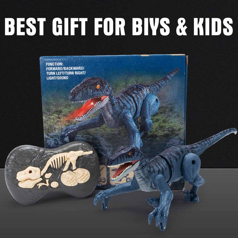 Interactive Robot Dinosaur Toy for kids -RemoteControl Dino with LED Lights & Lifelike RoaringSounds