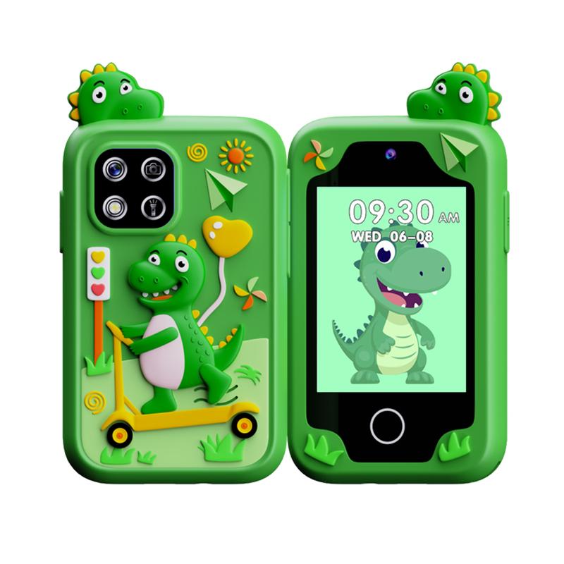 Kids Smart Phone Toys, Touchscreen HD Dual Camera Cell Phone for Kids, Christmas Birthday Gifts Dinosaur Toddler Play Phone for Boys 3-10, Travel Toy Preschool Learning Toy for Kids,Gifts for Boys and Girls