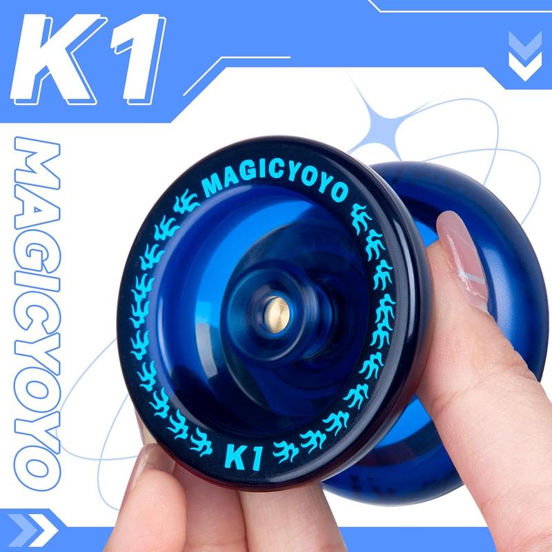 MAGICYOYO Responsive YoYo K1-Plus with Yoyo Bag + 12 Yoyo Strings and YoYo Glove Gift for Kids Beginners