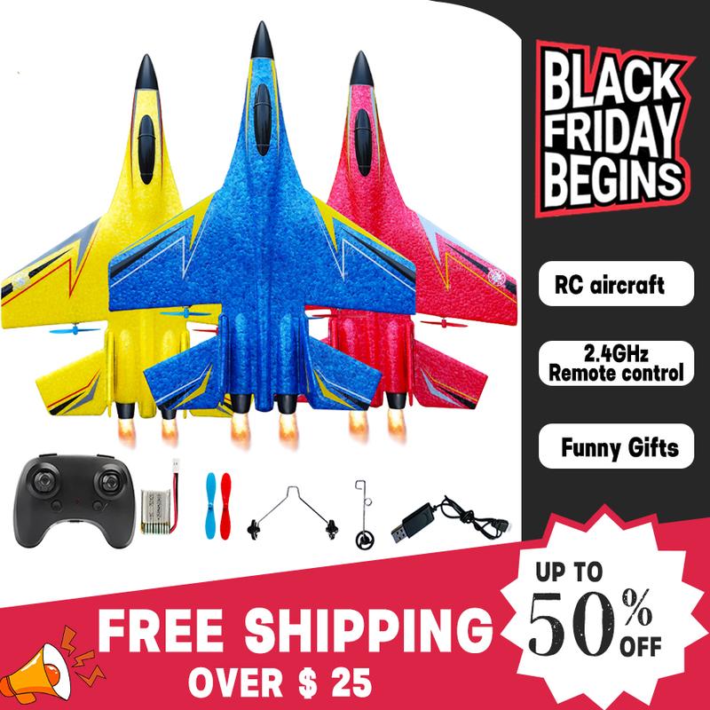   RC Plane， amphibious fixed-wing glider, fighter toy, parent-child, great birthday gift，kids toys