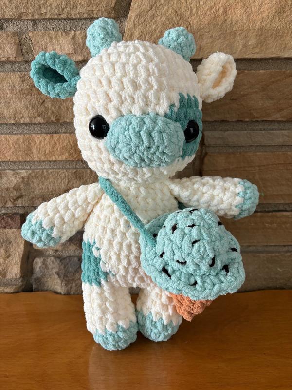 Crochet Colored Cows with Limited Edition Monthly Themes