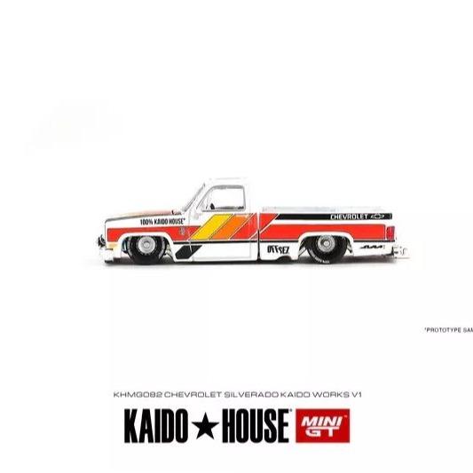 Mini GT x Kaido House 1:64 Chevrolet Silverado KAIDO WORKS V1 Pickup - KHMG082