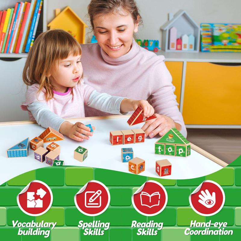 CVC Word Games, Phonics Games, Alphabet Letter Blocks, Sight Words, Learn to Read Reading and Spelling Games