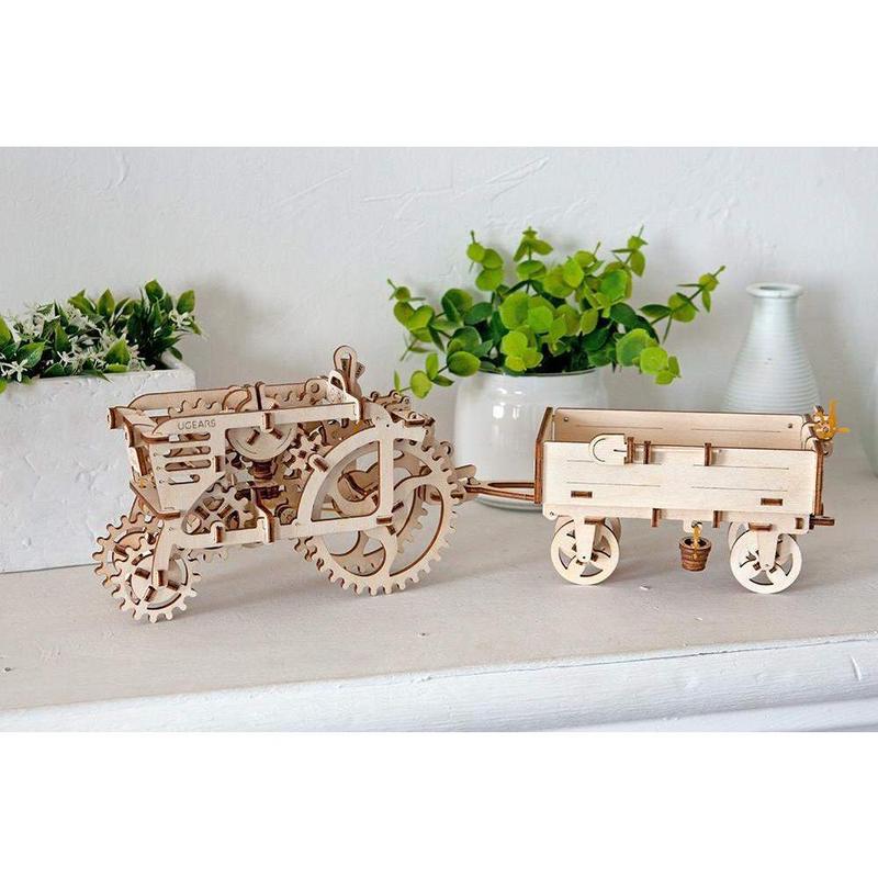 UGears Tractor (wooden material, games)