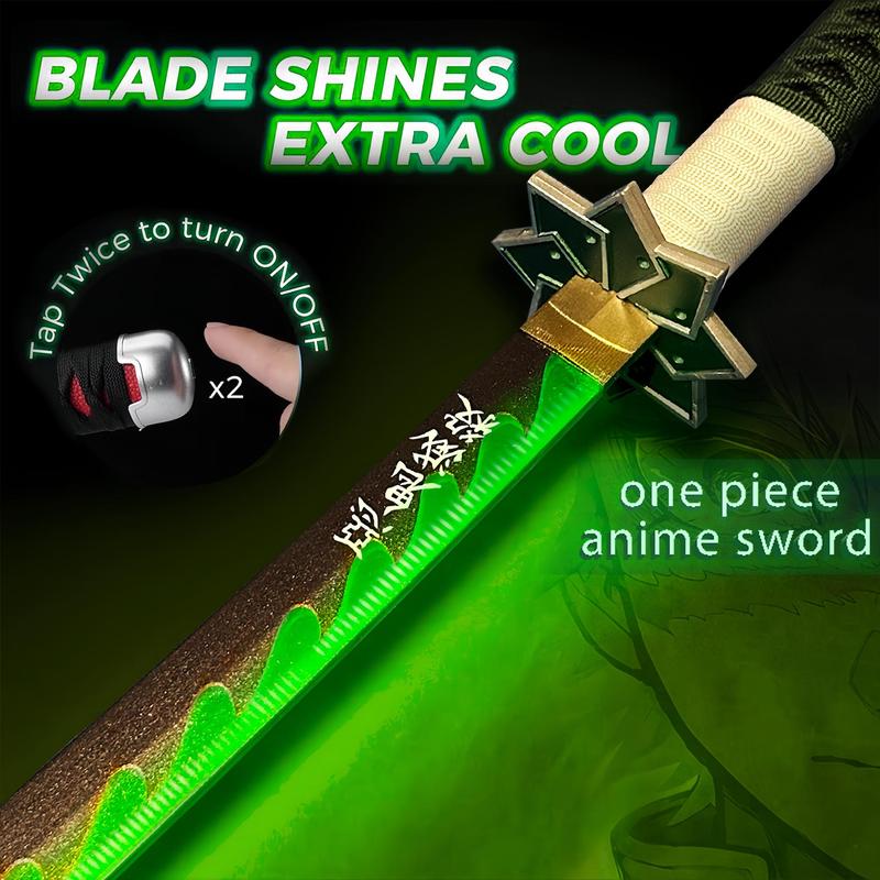 2.0 Upgraded Light Up Demon Slayer Sanemi Shinazugawa Sword - 40 inches Plastic Anime cosplay prop