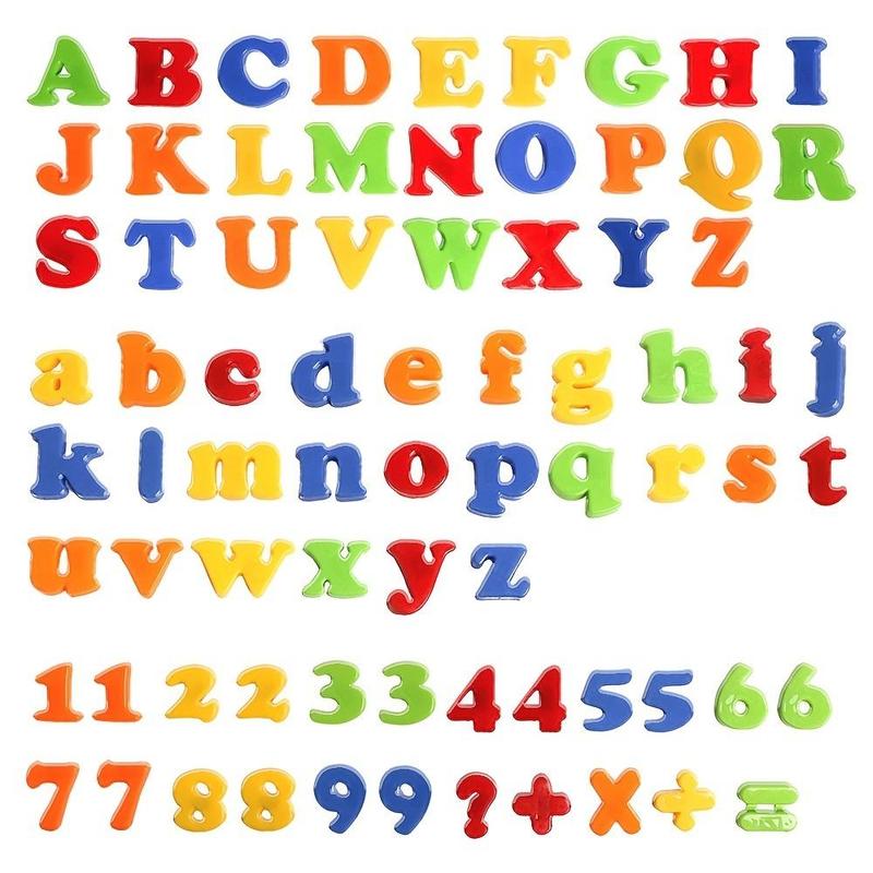 Letter & Number Toy for Boys & Girls, 78pcs Colorful Alphabet Magnets for Toddlers, Fridge Magnets, Educational Learning Toy for Preschool Kids