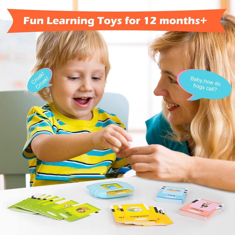 English Talking Flash Cards with 224 Sight Words,Montessori Toys,Speech Therapy Toys,Educational Learning Interactive Kids Toys