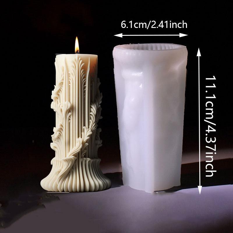 Creative Vintage Design Candle Mold, Silicone Handmade Soap Mold, DIY Decorative Mold For Home Decoration