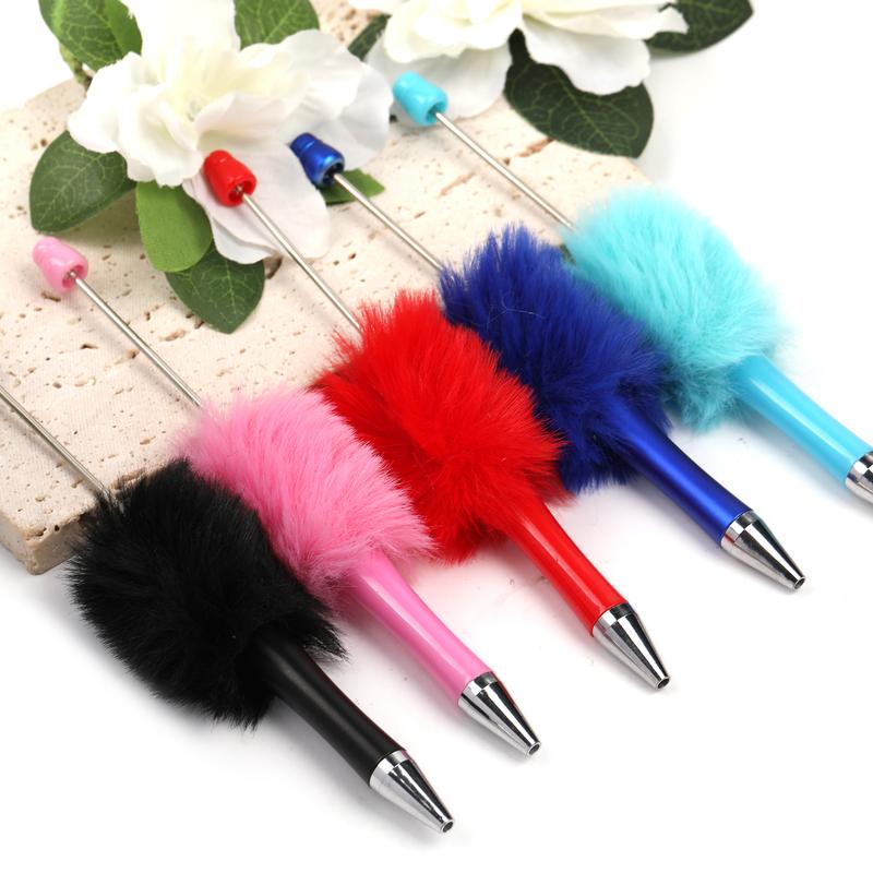 5pcs Fluffy Pen colorful for DIY making