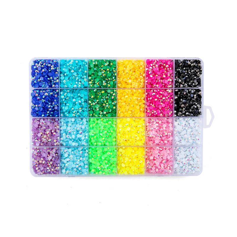 Rainbow 12 Colors  Rhinestones Kit